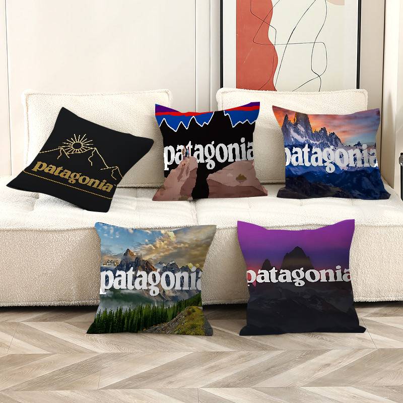 Home Textiles Logo - Housses de coussin avec logo P-Patagonias,