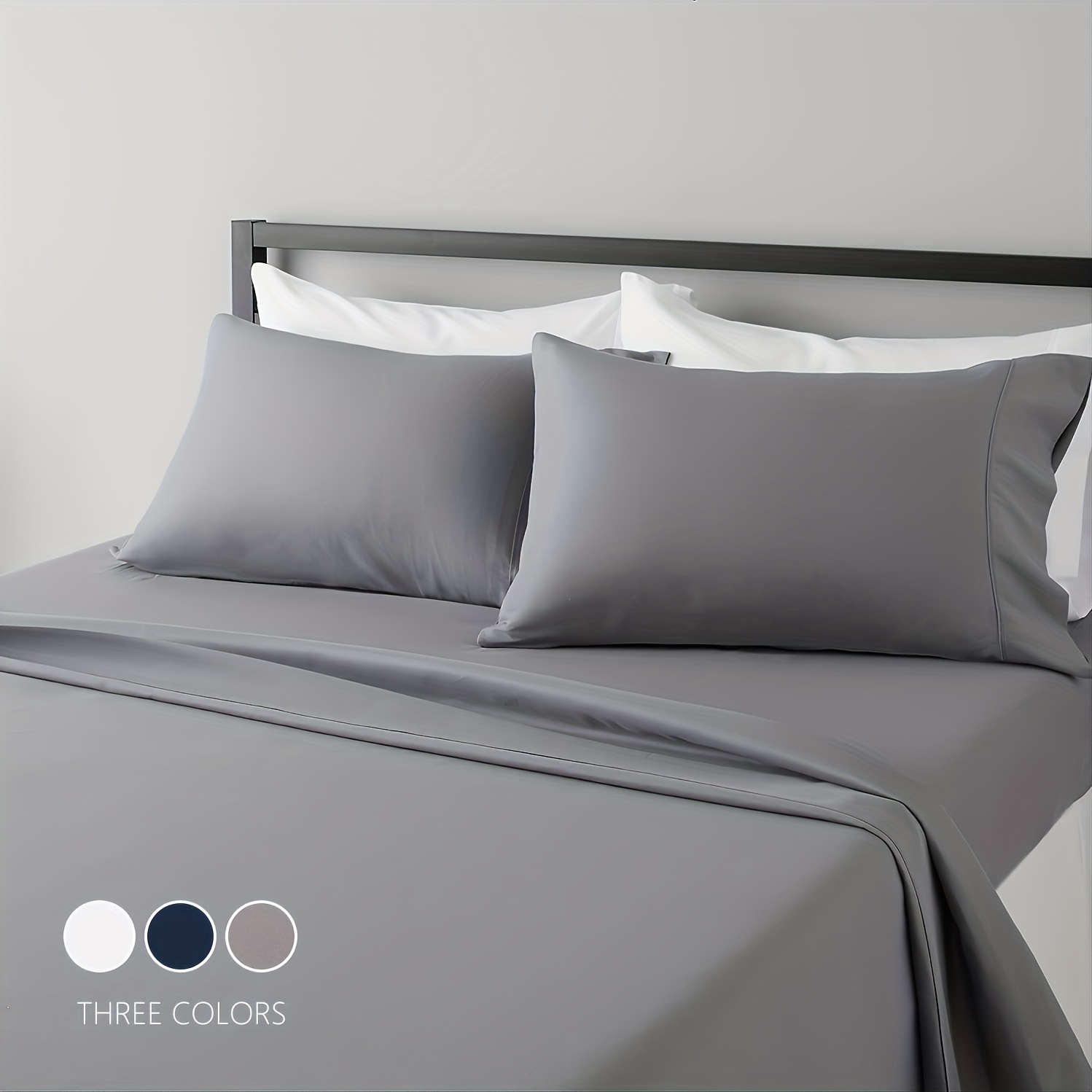 Bed Sheet Microfiber - Ensemble de draps respirants et rafraîchissants,