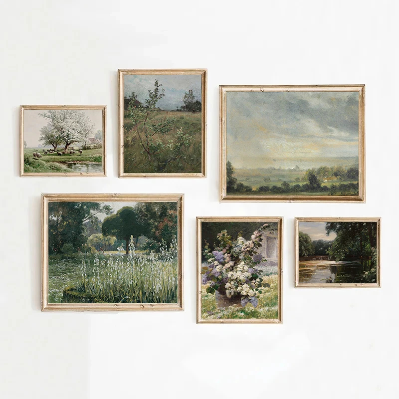 Home Textiles France - Affiche sur toile Paysage printanier champêtre