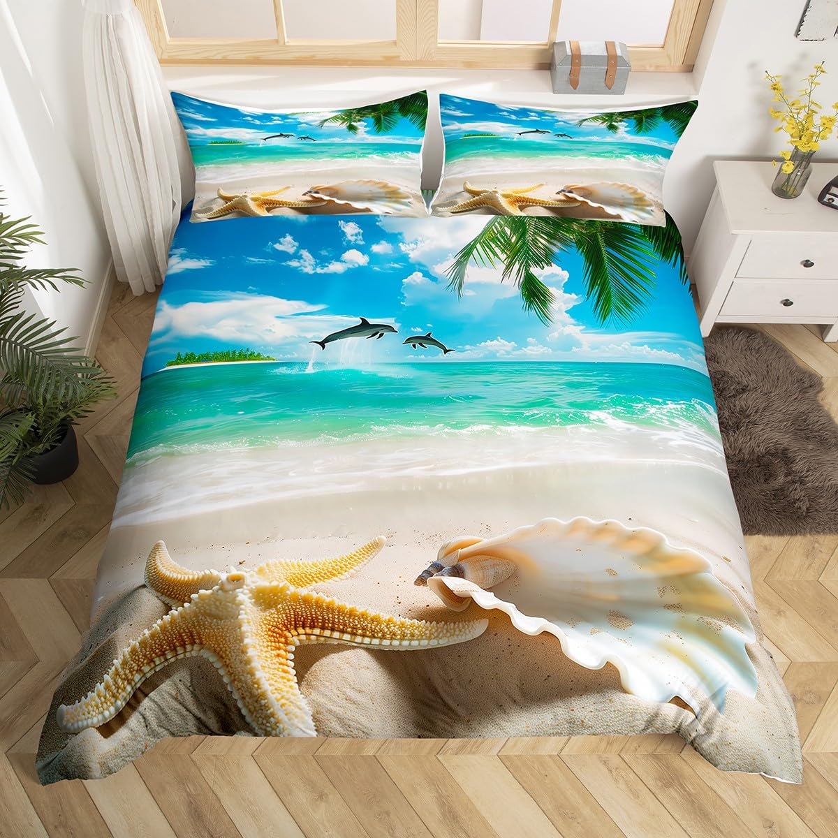 Bed Sheet Microfiber - Housse de couette de plage, housses