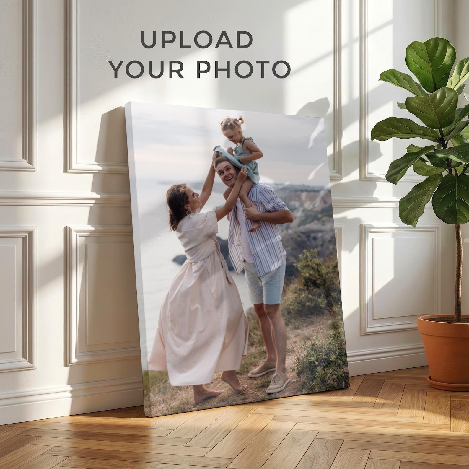 Home Textiles Products - Toile photo personnalisée, Art mural familial