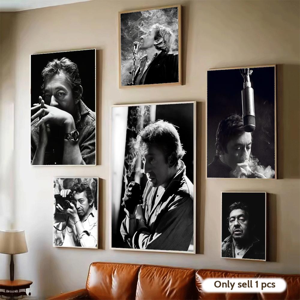 Home Textiles France - Affiche du chanteur français S-Serge Gainsbourg,