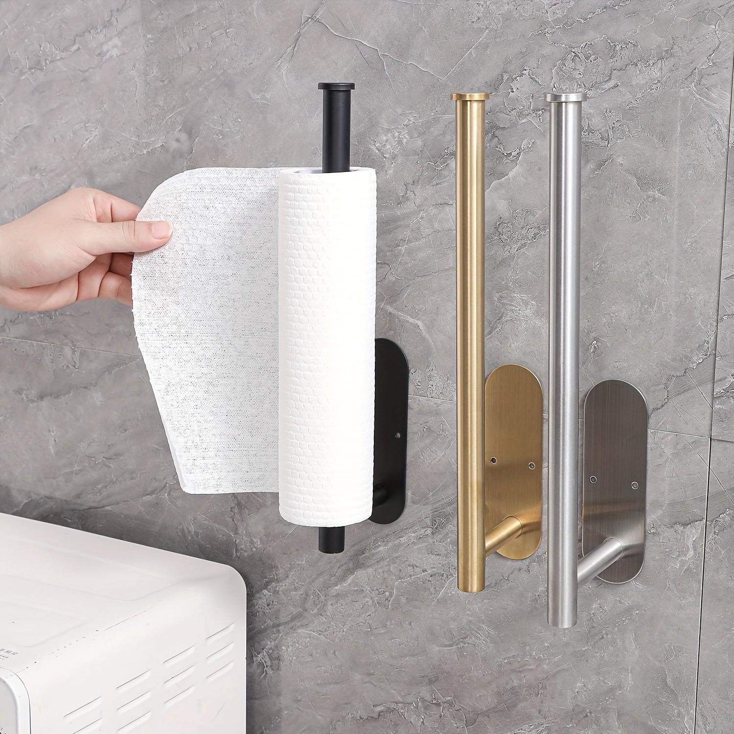 Home Textiles Towel - Porte-serviettes mural minimaliste en acier inoxydable,