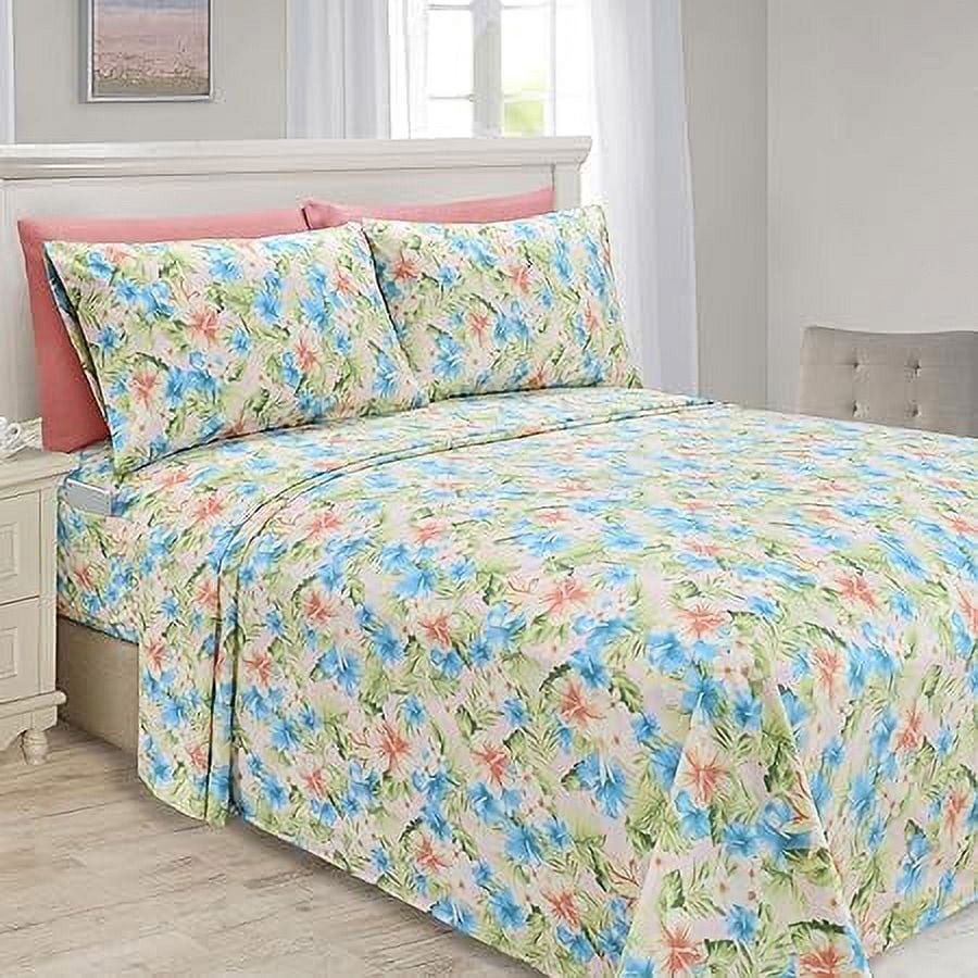 Bed Sheet Microfiber - Draps de lit doux à motif