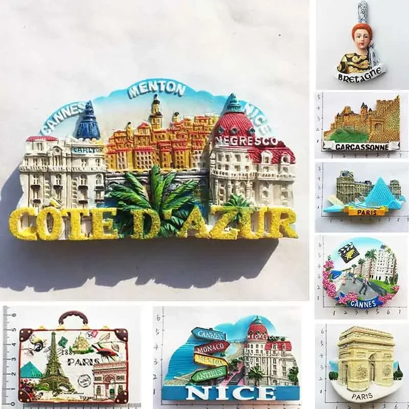 Home Textiles France - Aimant souvenir pour réfrigérateur, France, Paris,