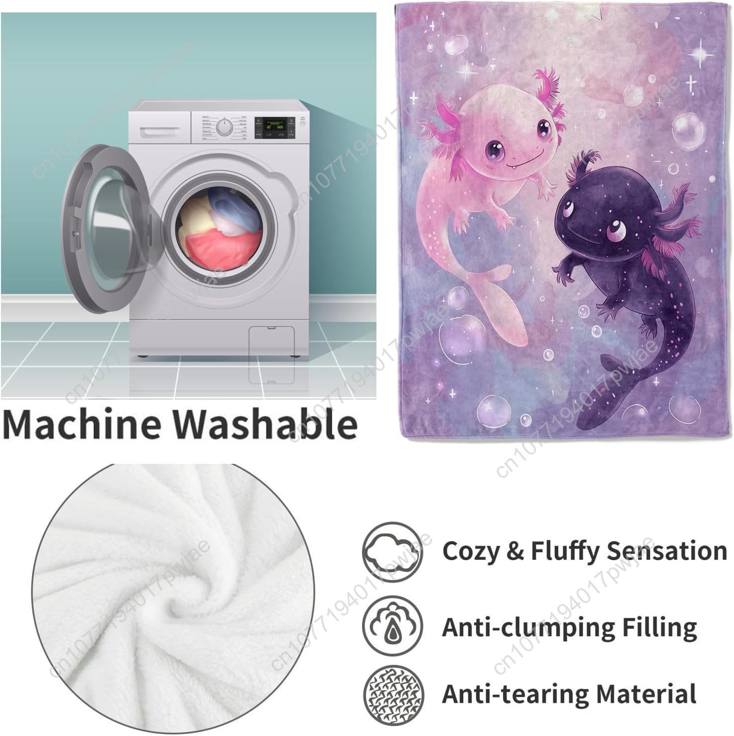 Couverture Axolotl mignonne co - Home Textiles Towel avis et prix