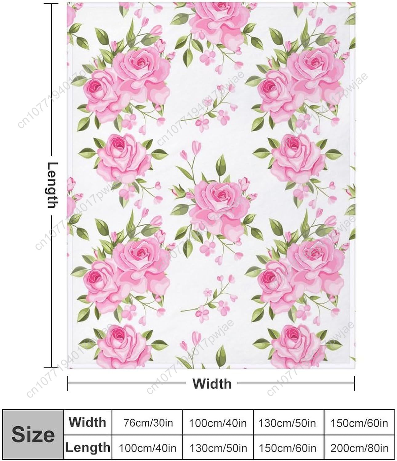Couverture à fleurs roses, déc - Home Textiles Towel avis et prix