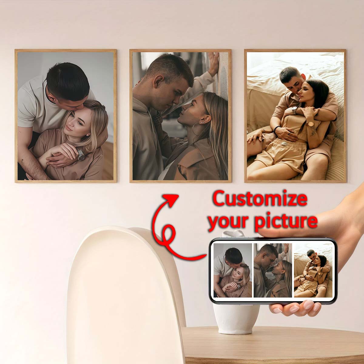 Triptyque - Cadre photo en boi - Textiles For Home avis et prix