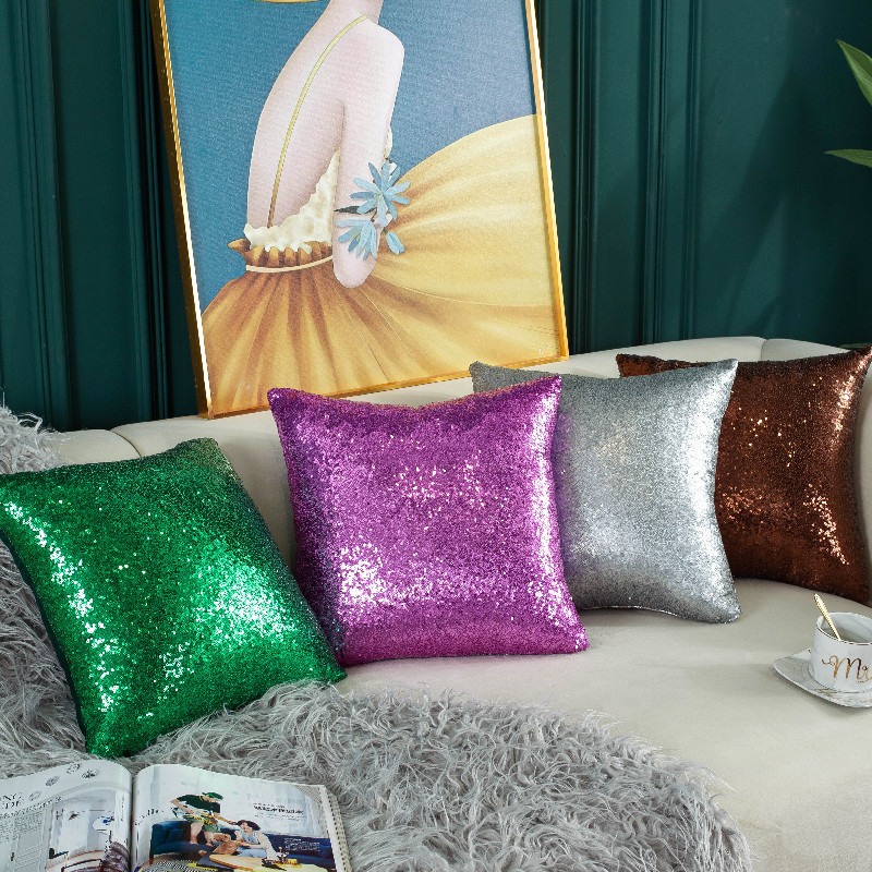 Taie d'oreiller à paillettes d - Quality Home Textiles avis et prix