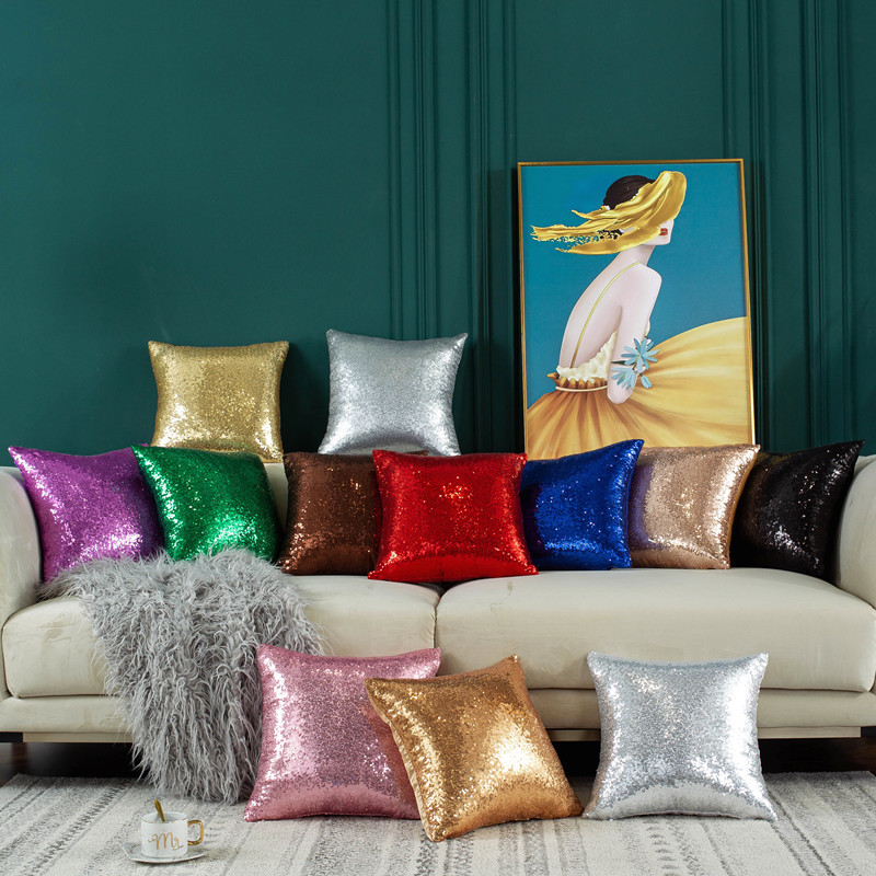 Taie d'oreiller à paillettes d - Quality Home Textiles avis et prix