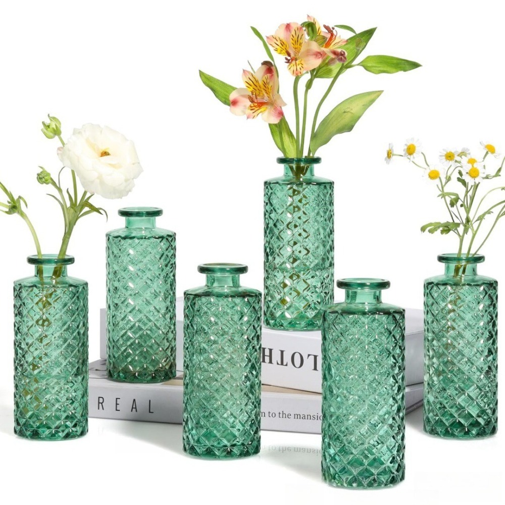 Lot de 10 mini-vases en verre  - Home Textiles France avis et prix