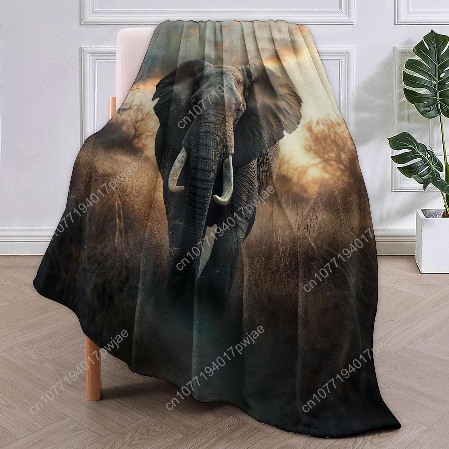 Couverture polaire d'éléphant, - Home Textiles Towel avis et prix