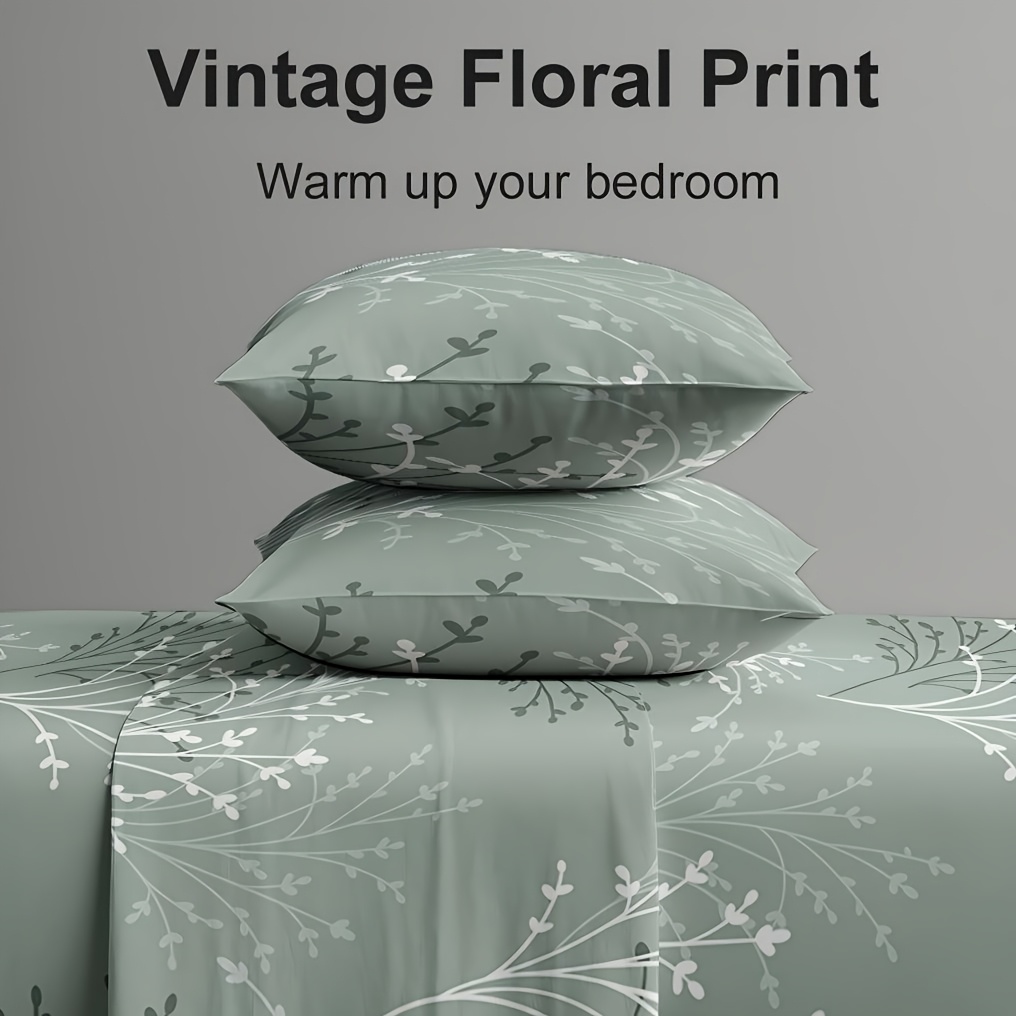 Ensemble de draps de lit 4 piè - Bed Sheet Microfiber avis et prix