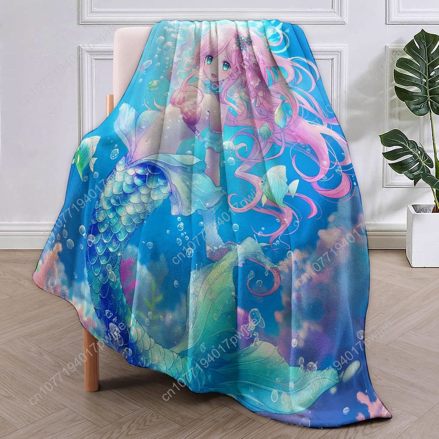 Couverture sirène mignonne en  - Home Textiles Towel avis et prix