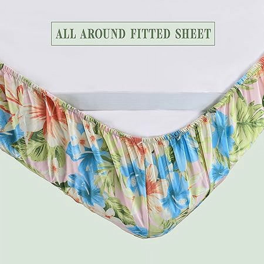 Draps de lit doux à motif card - Bed Sheet Microfiber avis et prix
