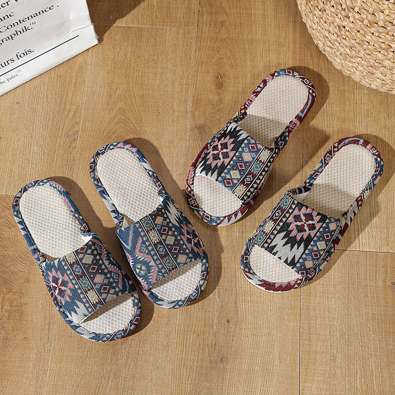 Sandales en lin naturel pour f - Textiles For Home avis et prix