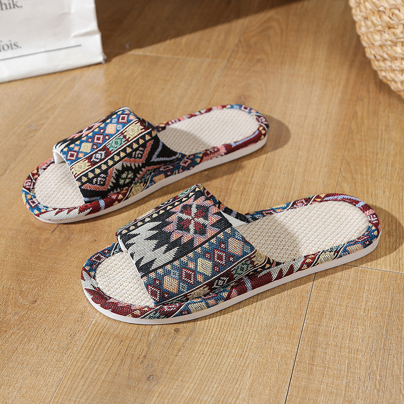 Sandales en lin naturel pour f - Textiles For Home avis et prix